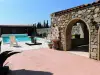 Exterieurs de la vente d'une maison d'hôte - gîte - à vendre avec piscine - à Perpignan -  (13).webp